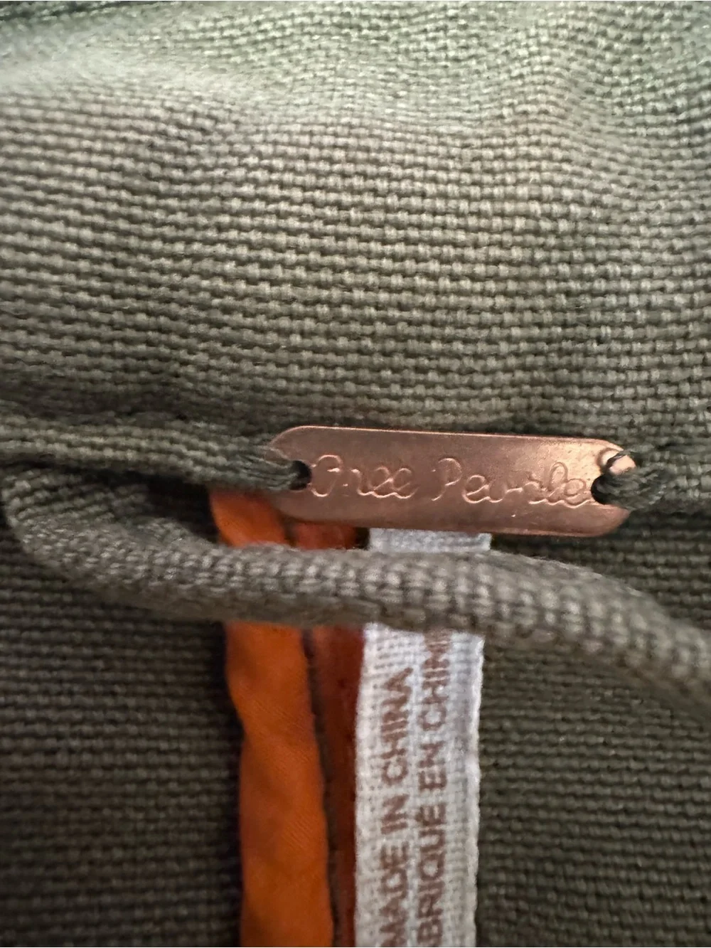 Free People Olive Military Field Jacket with Flap Pockets